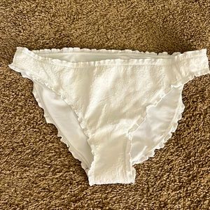 Arie white bikini bottoms